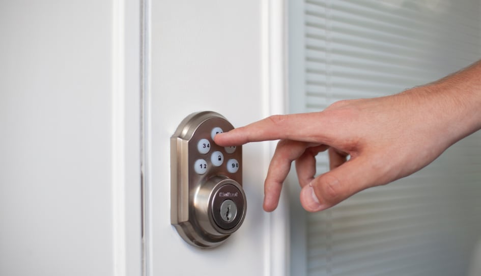 ADT smartlock on a Saginaw home